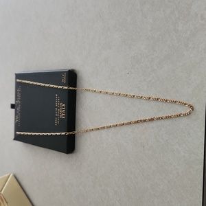 NWOT 22" 18k gold sterling silver necklace